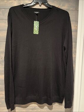 NWT Apt. 9 Men’s Black V-Neck Sweater Pullover 3X